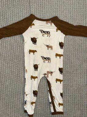 Kyte Baby Snap Romper Moo